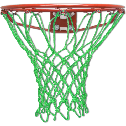 an image of a basketball net with ropes