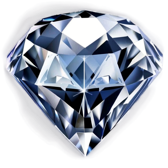 a blue diamond on a white background