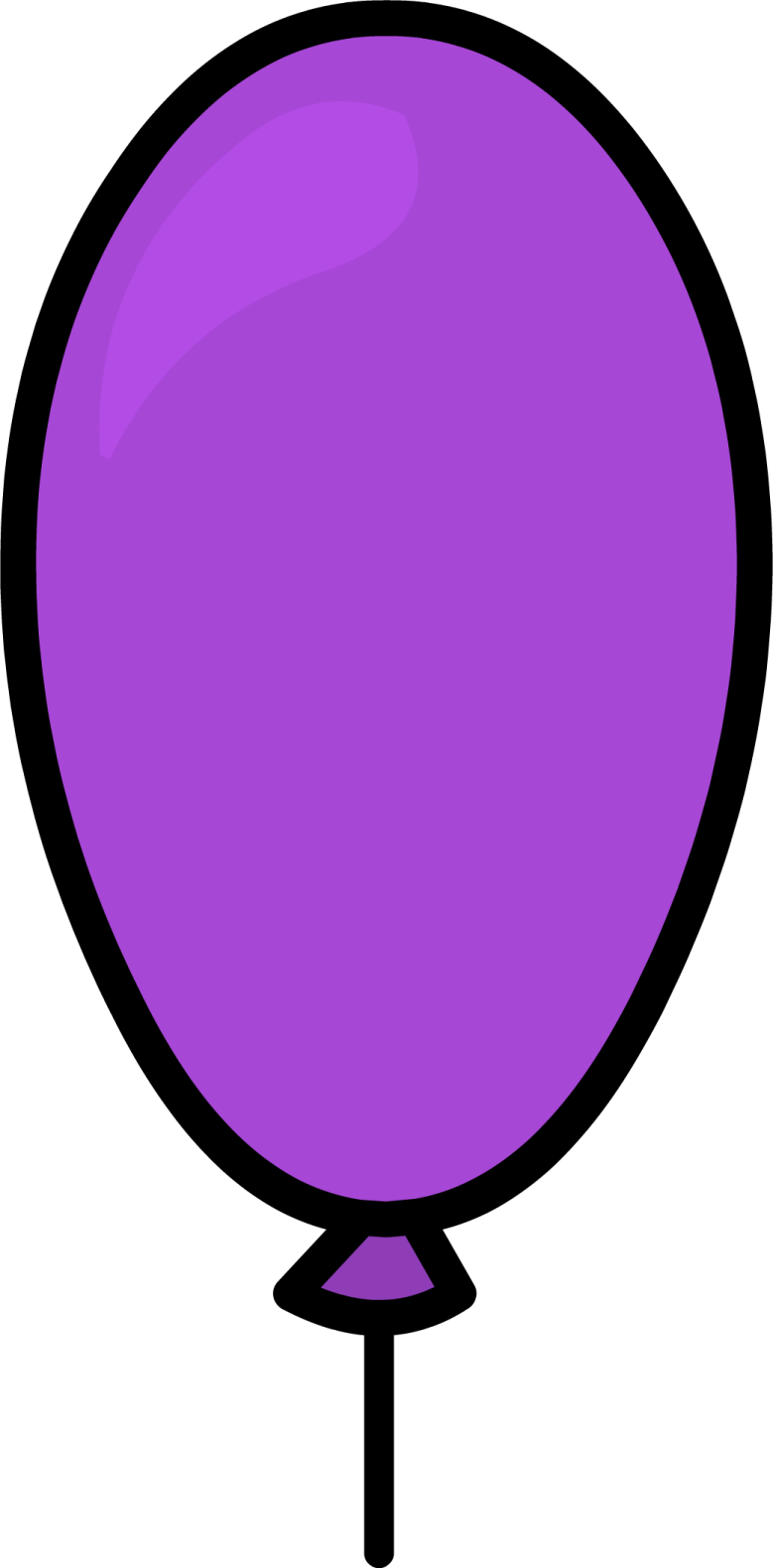 a purple balloon clipart