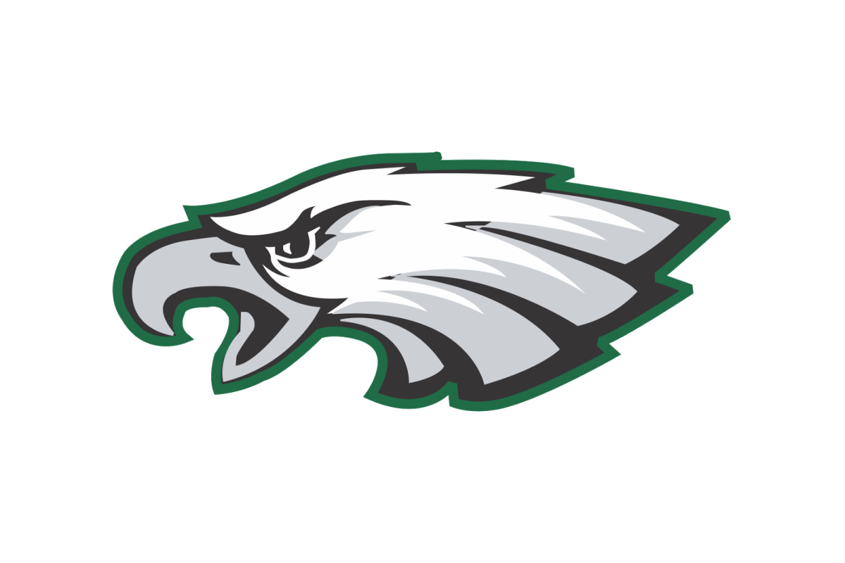 the eagles logo on a white background