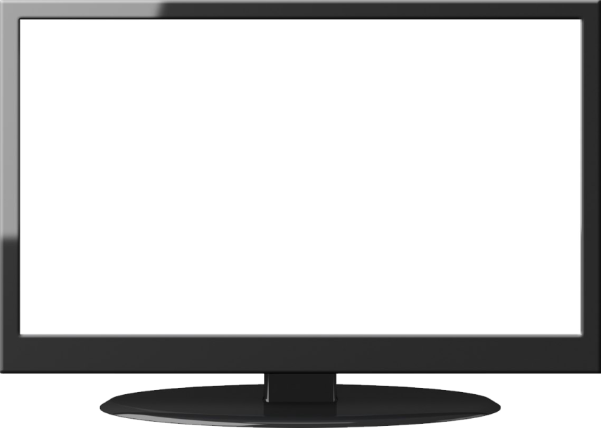 a computer monitor with a blank screen