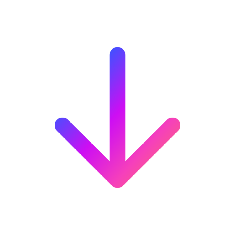 a red arrow icon on a white background