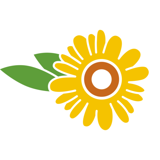 a yellow flower with green leaves