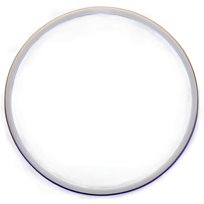 a blue and white plate on a white background