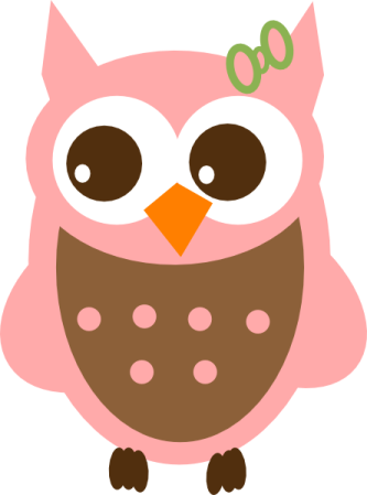 an owl with a bow on its head