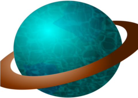 an image of the planet with a ring around it