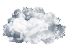 a cloud in the shape of a heart