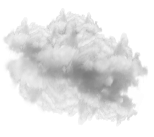 a cloud on a white background