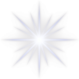 a blue star on a white background