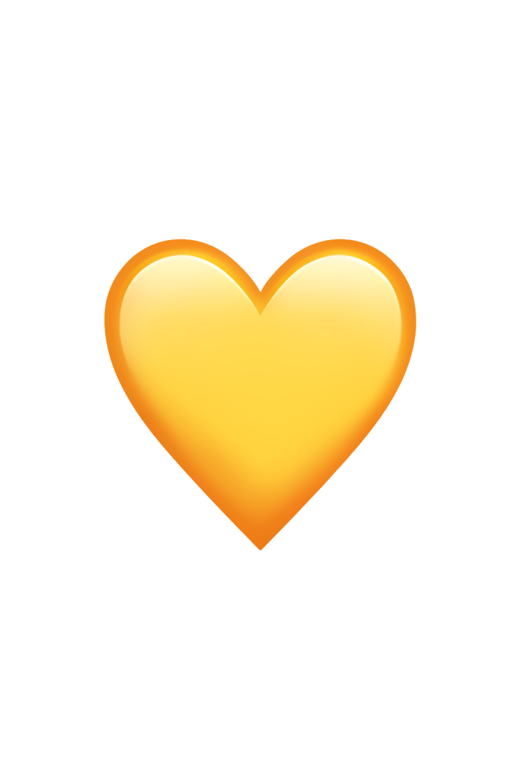 a gold heart icon on a white background