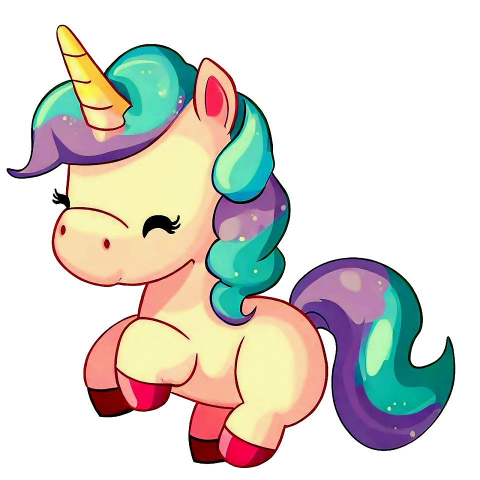 a cute little pony with a rainbow mane