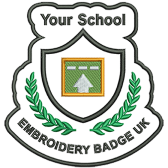your school embroidery badge