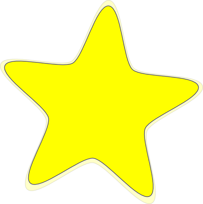 a yellow star sticker