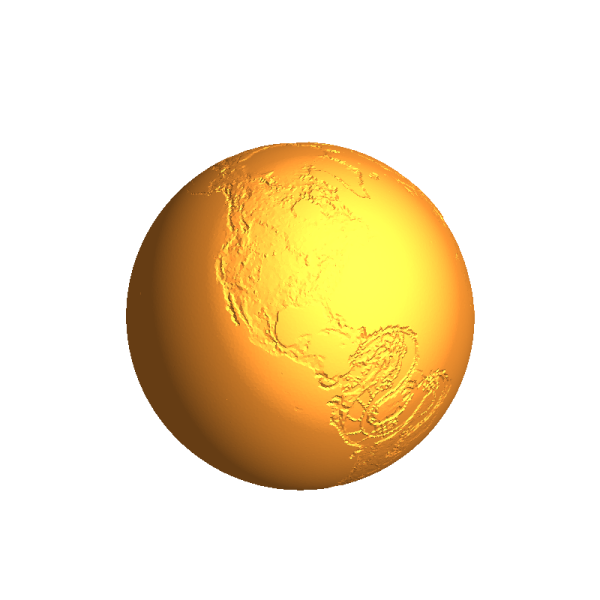 an orange sphere with a white background