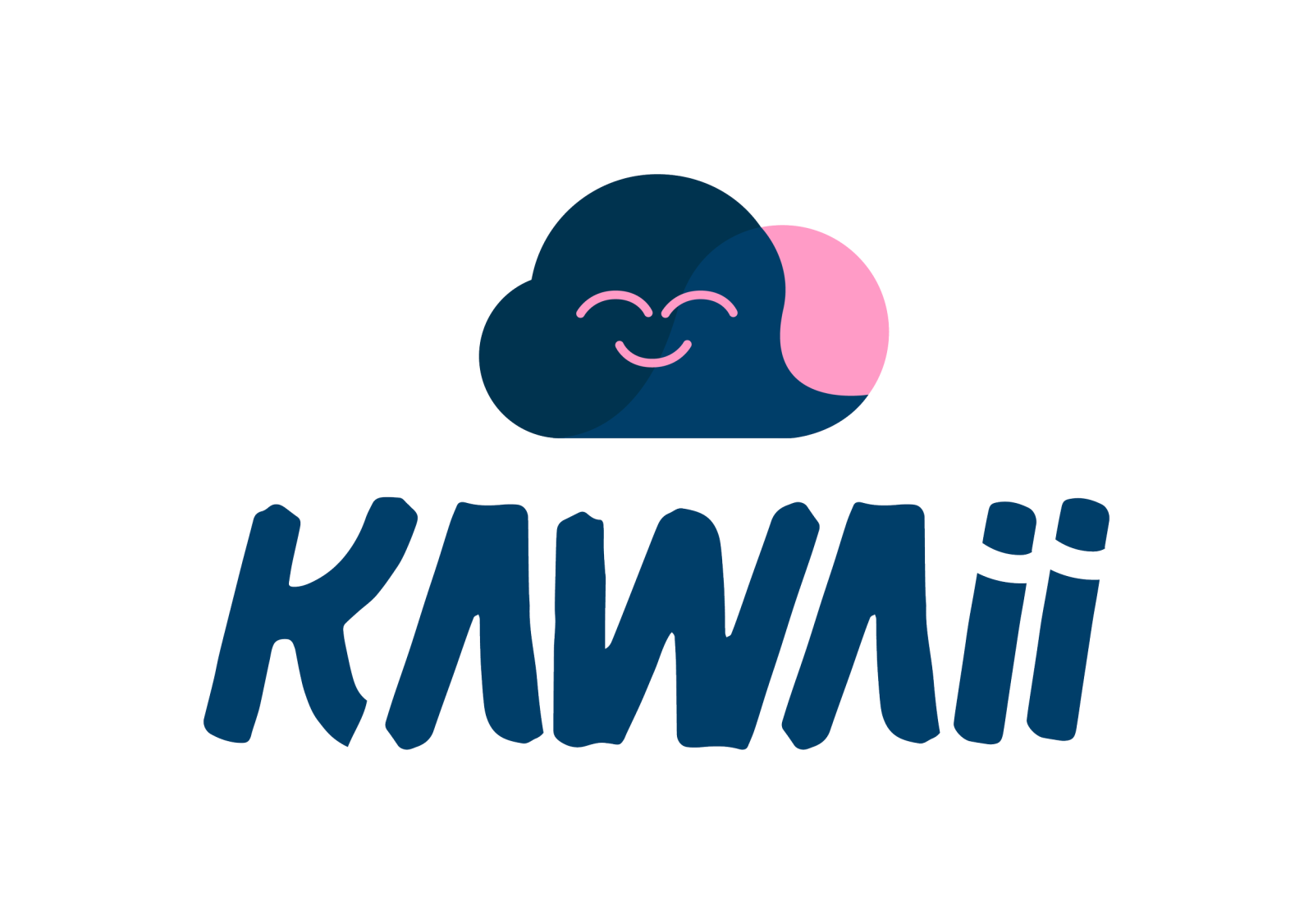 the logo for kawii