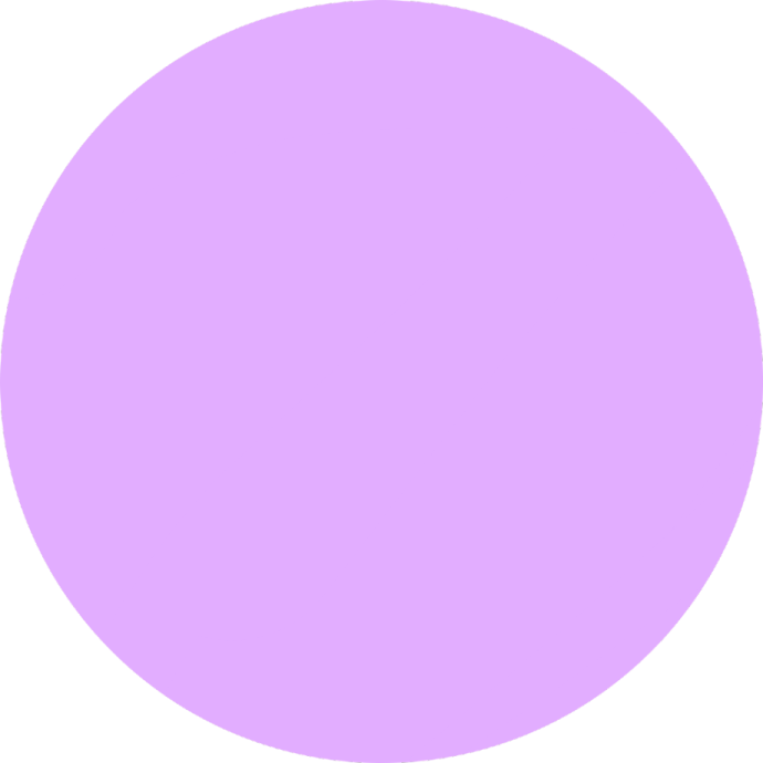a purple circle on a white background