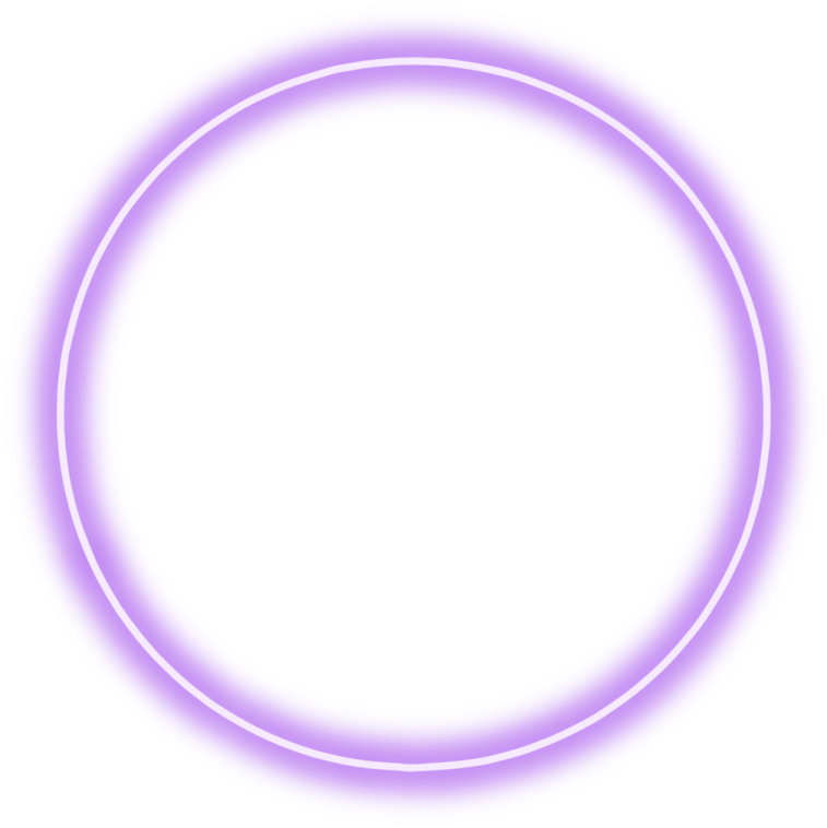 a purple circle on a white background