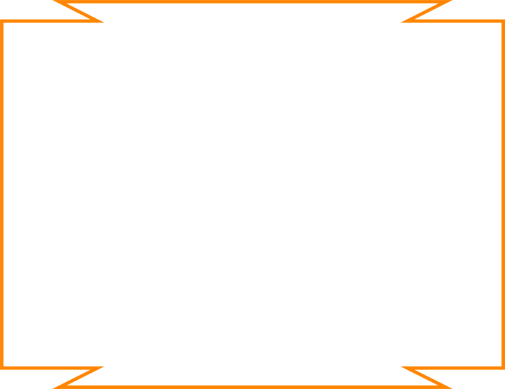a square frame with an orange border