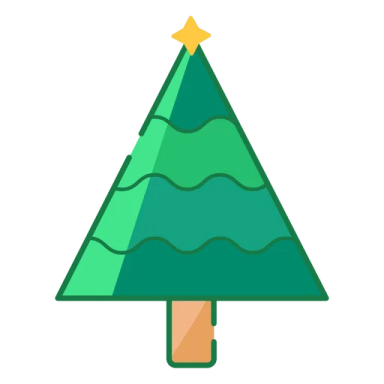a christmas tree with a star on top