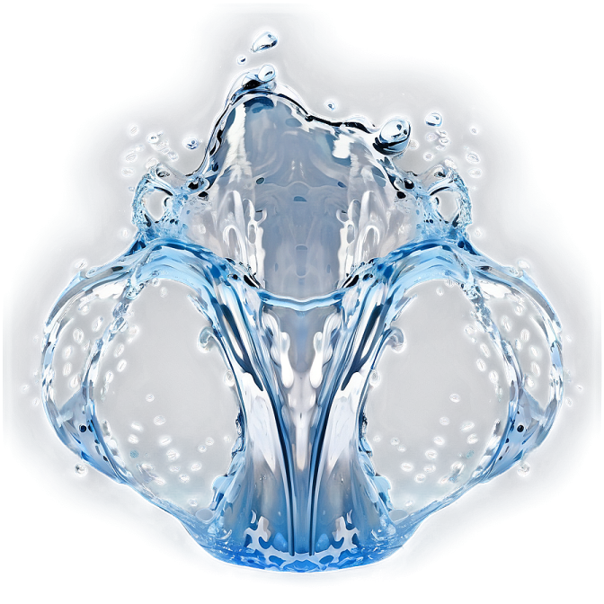 water splash on a white surface