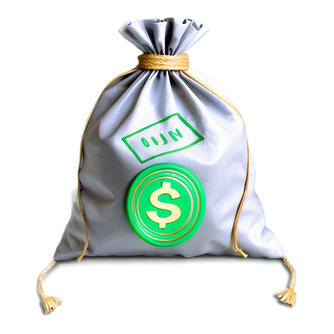 a bag with a dollar sign on it