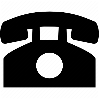 a black and white phone icon