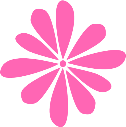 a pink flower with white background
