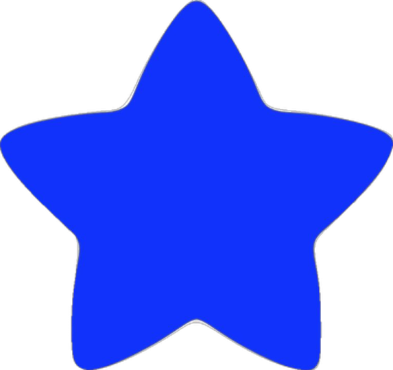 a blue star