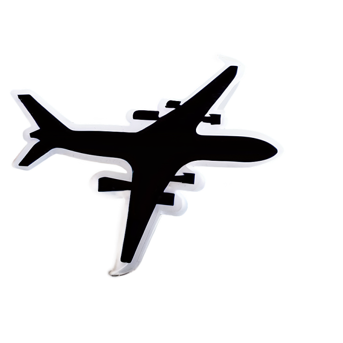 the plane is black