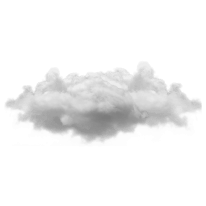 a black and white cloud on a white background