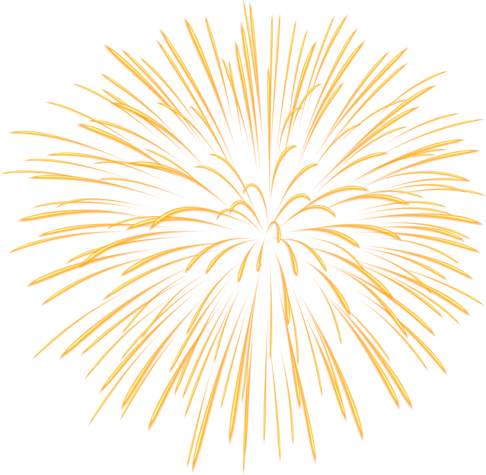 a golden fireworks on a white background