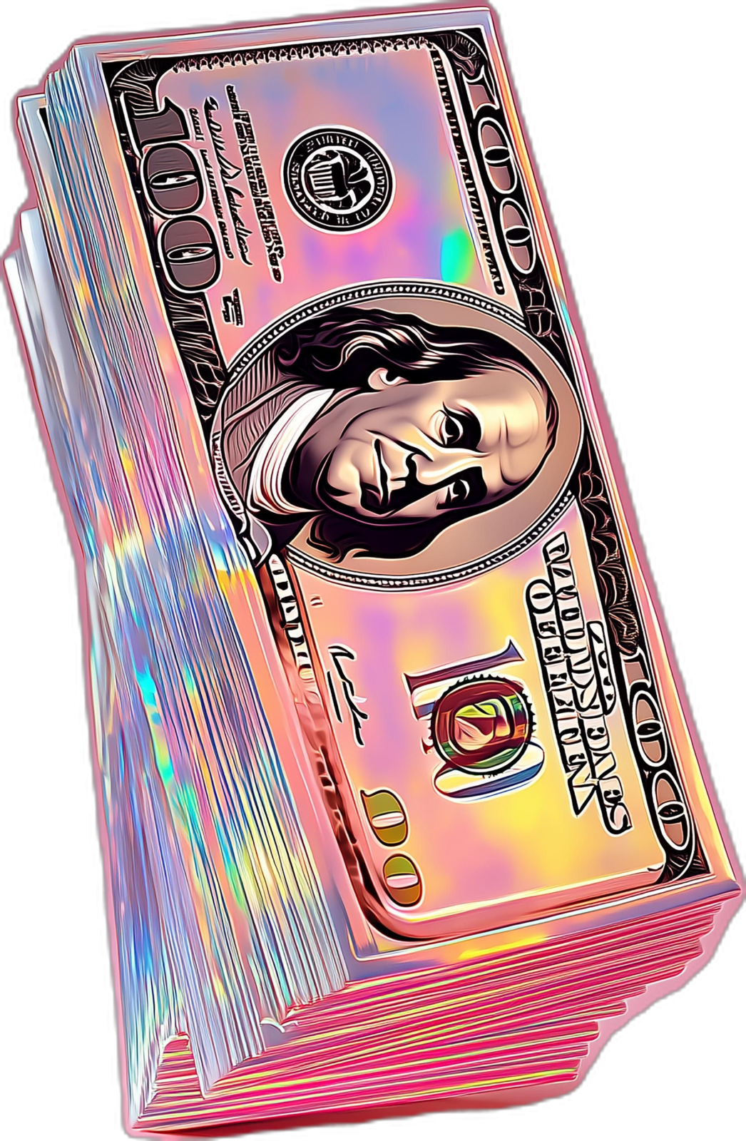 a stack of money sitting on top of each other stacks