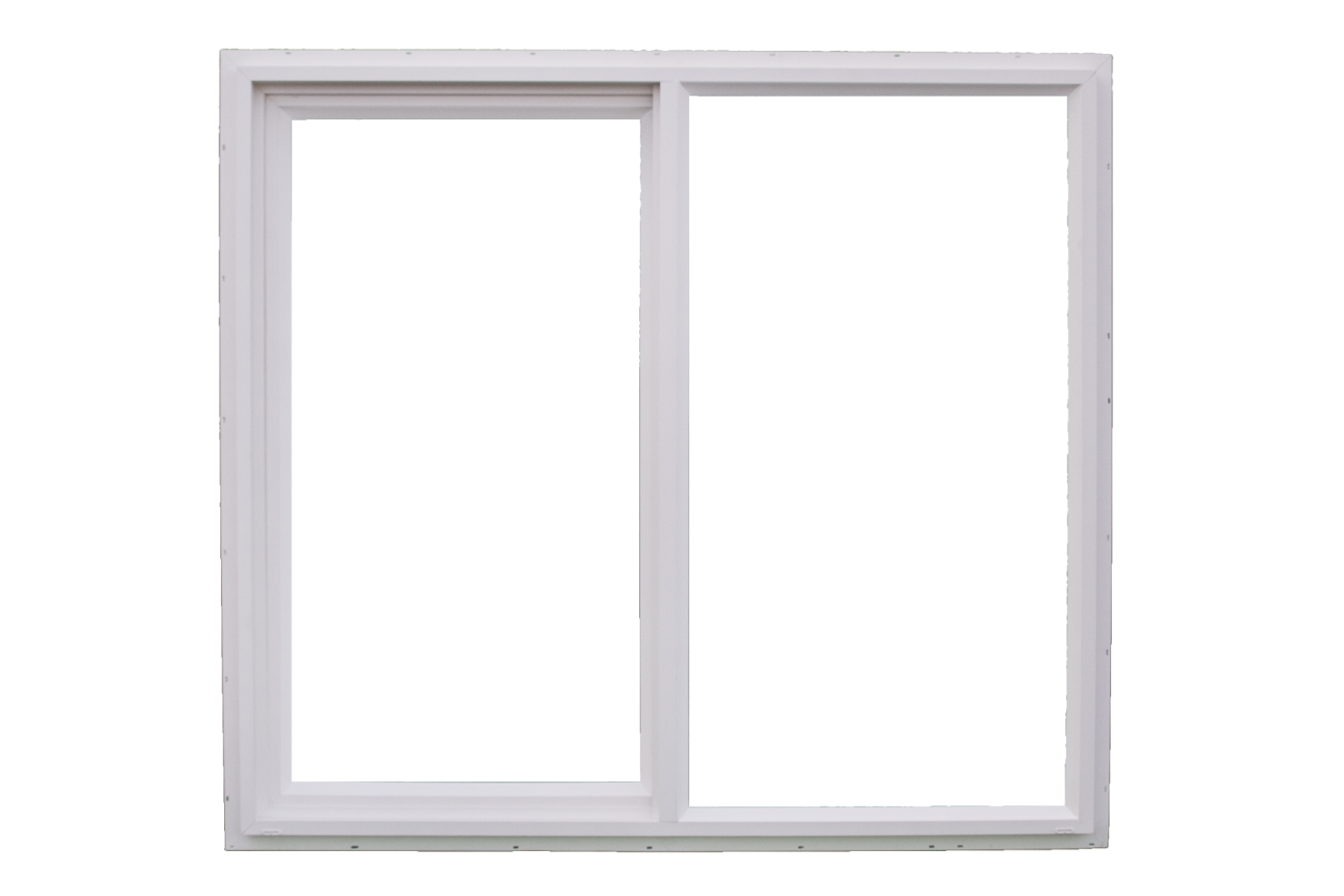 a white vinyl sliding door