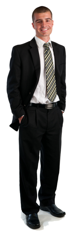 a young man wearing a suit and tie