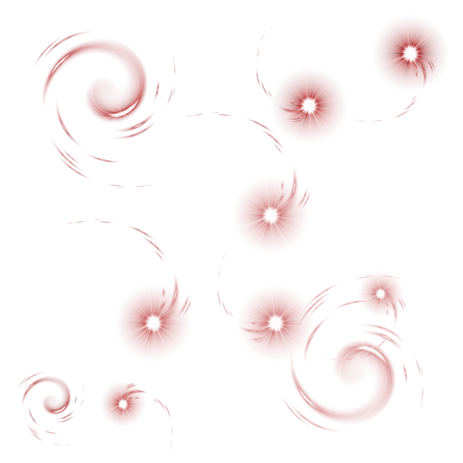 a white background with red and black swirls
