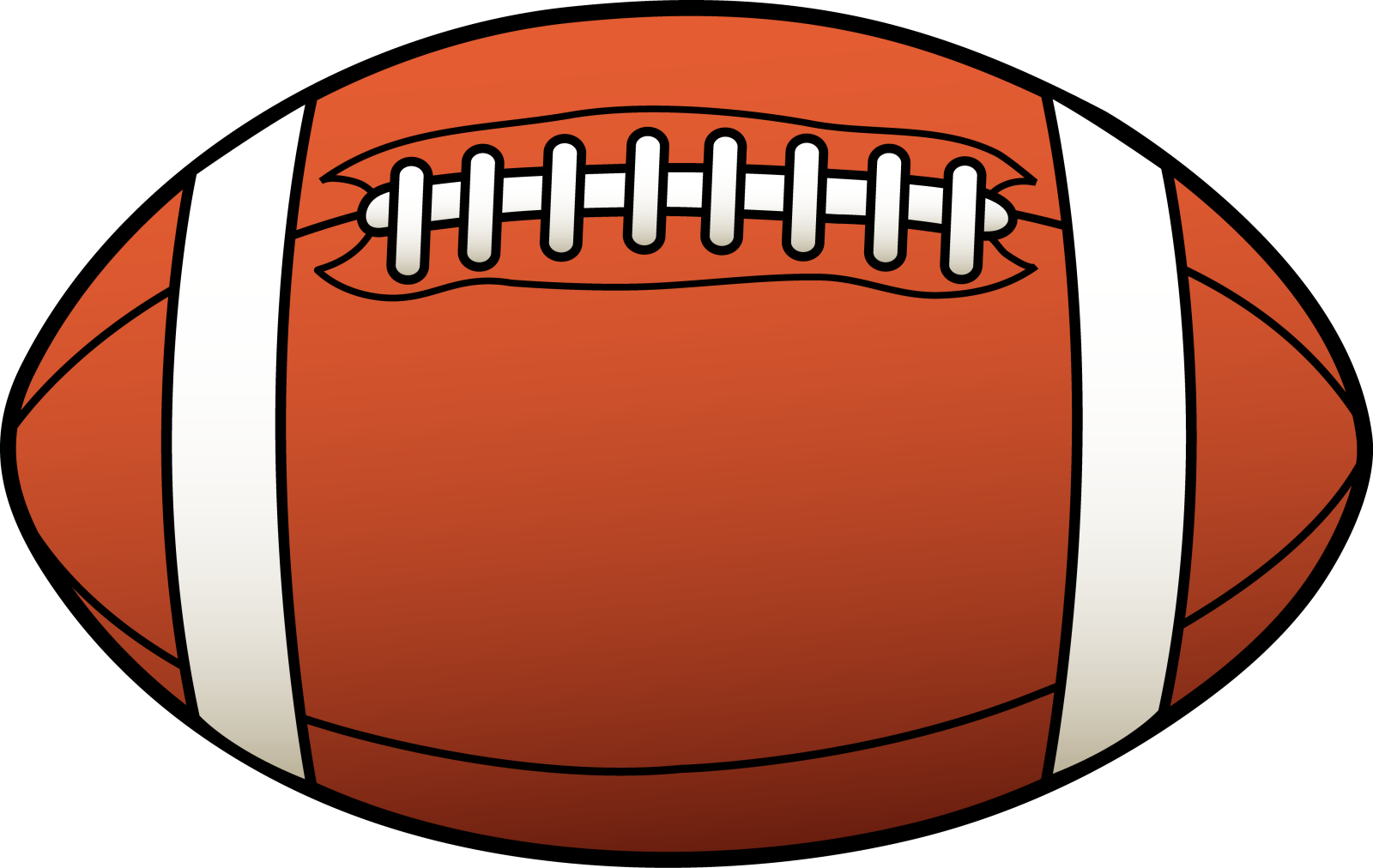 a football ball on a white background