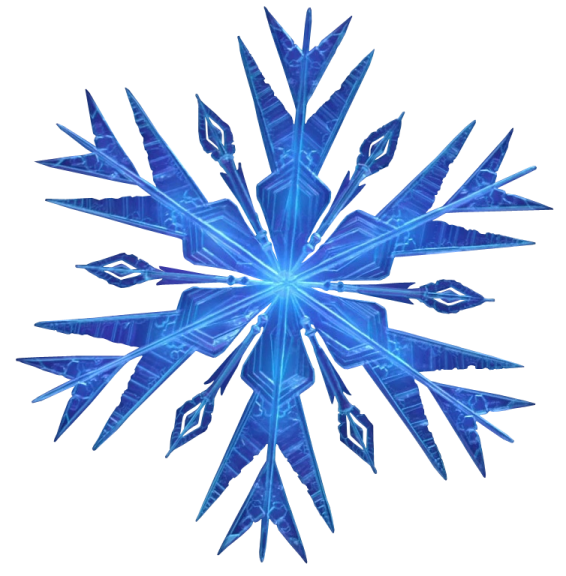 an image of a blue snowflar
