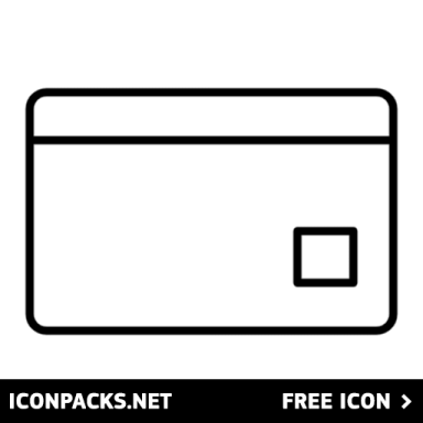 a black and white icon of a credit card