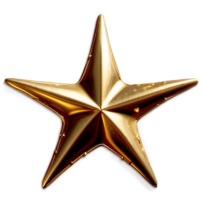 a gold star on a white background