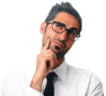 a man in a white shirt and tie with glasses
