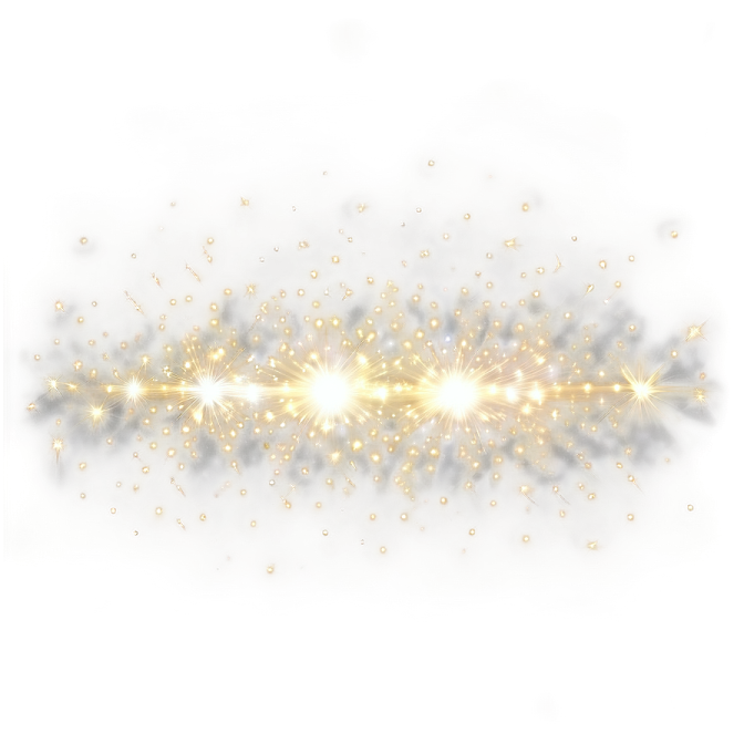a white background with gold and silver stars