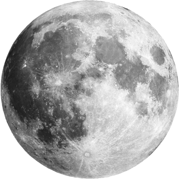 a full moon on a white background