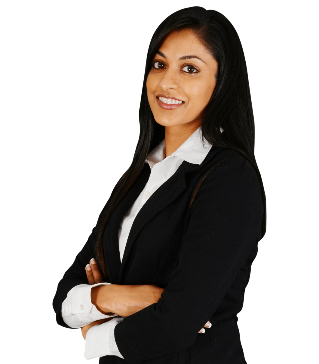 a woman standing with her arms crossed