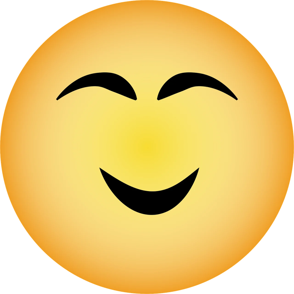a smiley face with a smile in the middle