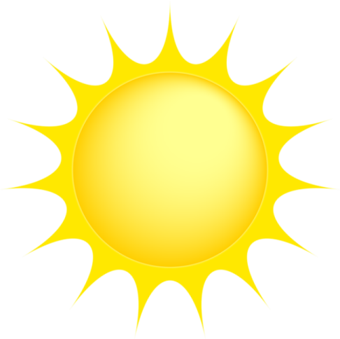 a yellow sun clipart