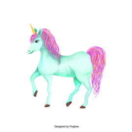 a drawing of a unicorn on a white background