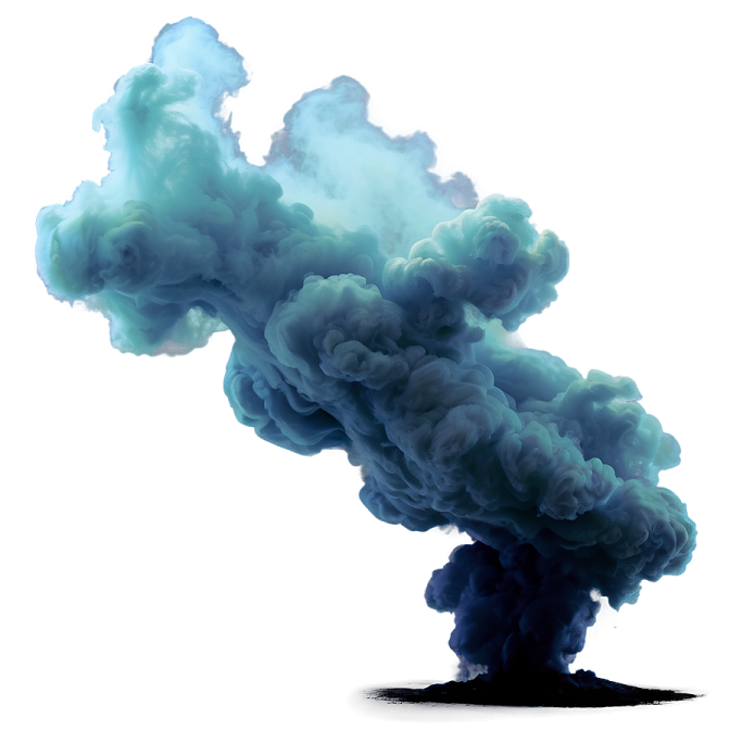 a black cloud of smoke on a white background