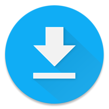 a blue circle with an arrow icon on it