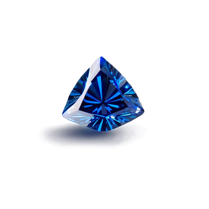a blue diamond on white background