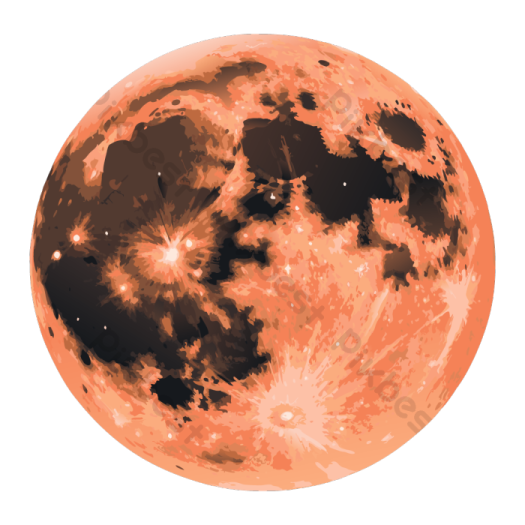 a full moon with stars in the sky